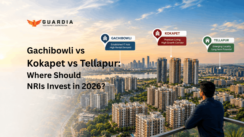You are currently viewing Gachibowli vs Kokapet vs Tellapur: Where Should NRIs Invest in 2026?