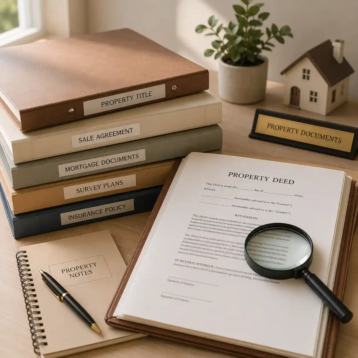 Document Health Check Professional reviewing property documents for Kovvur property sale